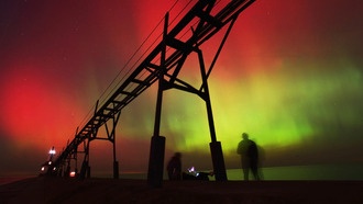 Северное сияние может быть видно в некоторых штатах США из-за солнечных бурь