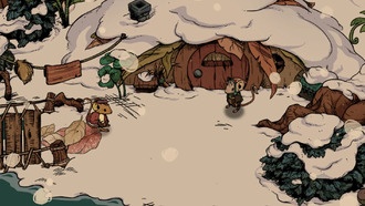 Как найти Тётушку в Winter Burrow и починить мост