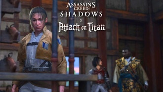 Прохождение квеста «Нисхождение» в Assassin's Creed Shadows × Attack on Titan