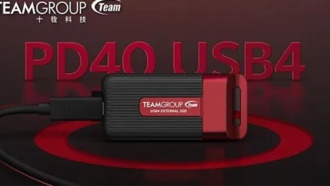 Компания Teamgroup представила миниатюрный SSD PD40 с интерфейсом USB4