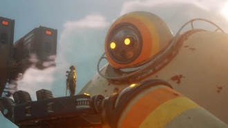 В песчаной RPG Hello Sunshine показали масштабные сражения мехов и выживание в стиле Death Stranding