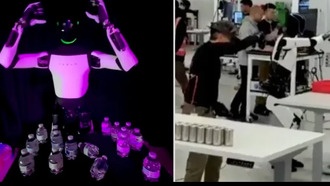 Утечка видео с демонстрации Tesla Optimus: робот упал и жестом «снял» несуществующий VR-шлем