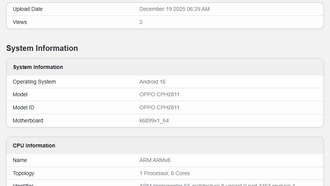 Oppo Reno 15 Pro и Pro Max появились на Geekbench с чипом Dimensity 8450