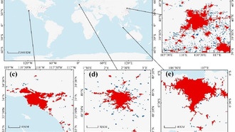 Создана первая высокодетальная карта границ городов мира с 2000 по 2022 год