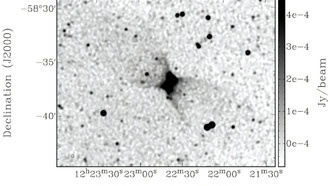 ASKAP обнаружил гигантский выброс из соседней галактики