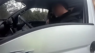 Водитель грузовика припарковался на аварийной полосе, чтобы поиграть в телефон