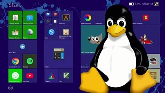 Безумец воссоздал интерфейс Windows 8 для Linux