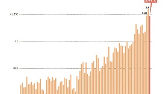 2025 год стал третьим самым жарким в истории наблюдений