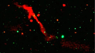 Сверхмассивная чёрная дыра «проснулась» после 100 миллионов лет молчания