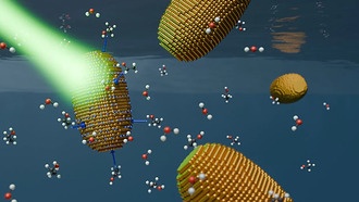 Золотые наностержни заряжаются светом для катализа химических реакций
