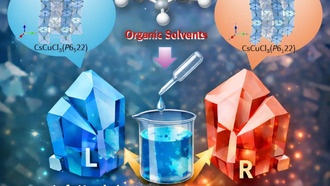Учёные научились контролировать хиральность неорганических кристаллов с помощью органических растворителей