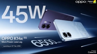 Oppo K14x 5G представят 10 февраля: раскрыты ключевые характеристики