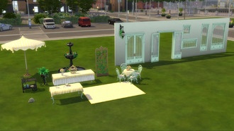 Все предметы из набора «Чайный солярий» для The Sims 4