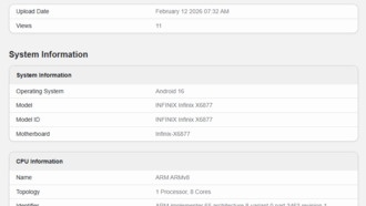 Infinix Note 60 Ultra с чипом Dimensity 8400 Ultimate и 12 ГБ ОЗУ замечен в Geekbench