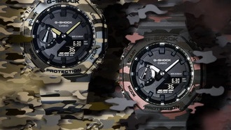 Casio выпустила новые камуфляжные часы G-Shock 2100 с защитой Carbon Core Guard и водонепроницаемостью 200 метров