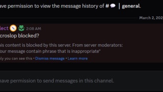 Microsoft блокирует критику в Discord, признавая слово «Microslop» оскорбительным
