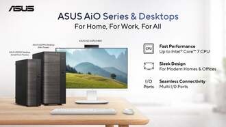 Asus представила компактные настольные ПК V501 и моноблоки AiO V400