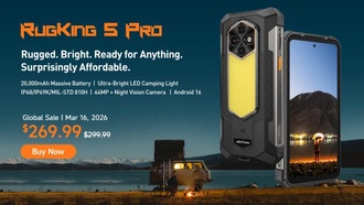 Ulefone RugKing 5 Pro: смартфон-монстр с аккумулятором 20 000 мАч представлен официально