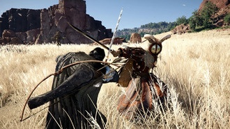 Как убрать оружие в Crimson Desert