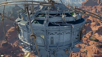 Как попасть внутрь Летающей крепости Орбиан в Crimson Desert