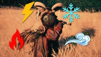 Как использовать и наделять оружие элементами в Crimson Desert