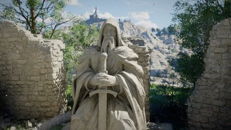 Решение головоломки в руинах ущелья Падения Дракона в Crimson Desert