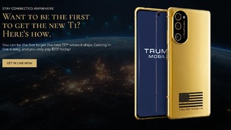 Смартфон Trump T1 получил новый дизайн: золотой цвет и флаг США