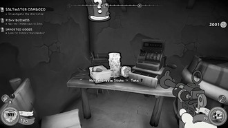 Где найти товары Стилтона в задании «Импортные товары» в Mouse: P.I. for Hire