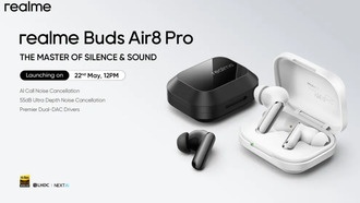 Realme Buds Air 8 Pro и Watch S5: характеристики и дизайн раскрыты перед запуском вместе с Realme 16T