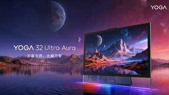 Lenovo представила моноблок Yoga 32 Ultra Aura с 4K OLED-дисплеем 165 Гц и процессором Intel Core Ultra X7 358H