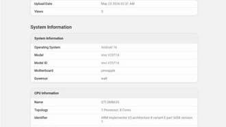 Vivo S60 не получит новый процессор — Geekbench подтверждает старый чип