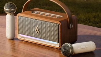 Edifier K200: портативная караоке-колонка с двумя микрофонами и ретро-дизайном